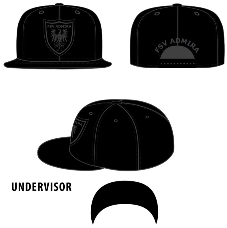 schwarzes ADMIRA Snapback-Cap