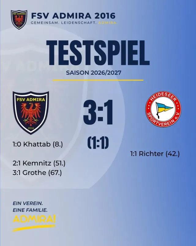 Erfolgreicher Auftakt! 💙🤍💛