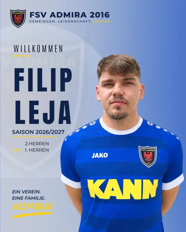 Willkommen im 1. Männerbereich, Filip! 💙🤍💛