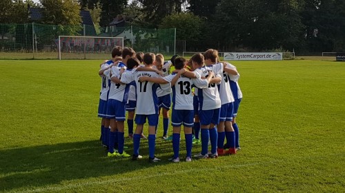 Debüt der C Junioren auf Großfeld