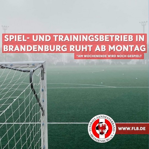 Ab 02.11. ruht der Trainings- und Spielbetrieb