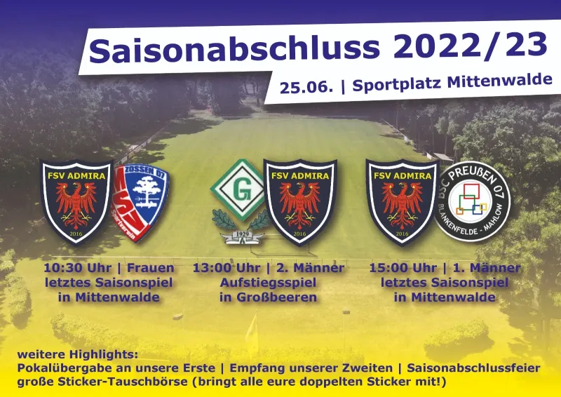 Saisonabschluss in Mittenwalde