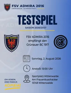 ⚽️ Nächstes Testspiel! 💙🤍💛