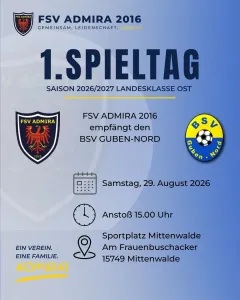 ES GEHT WIEDER LOS! – 1. SPIELTAG 💙🤍💛