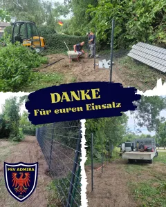 Ein neuer Zaun für unsere Sportanlage in Mittenwalde – DANKE! 🙏
