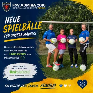 Neue Spielbälle für unsere Mädels! 💙🤍💛
